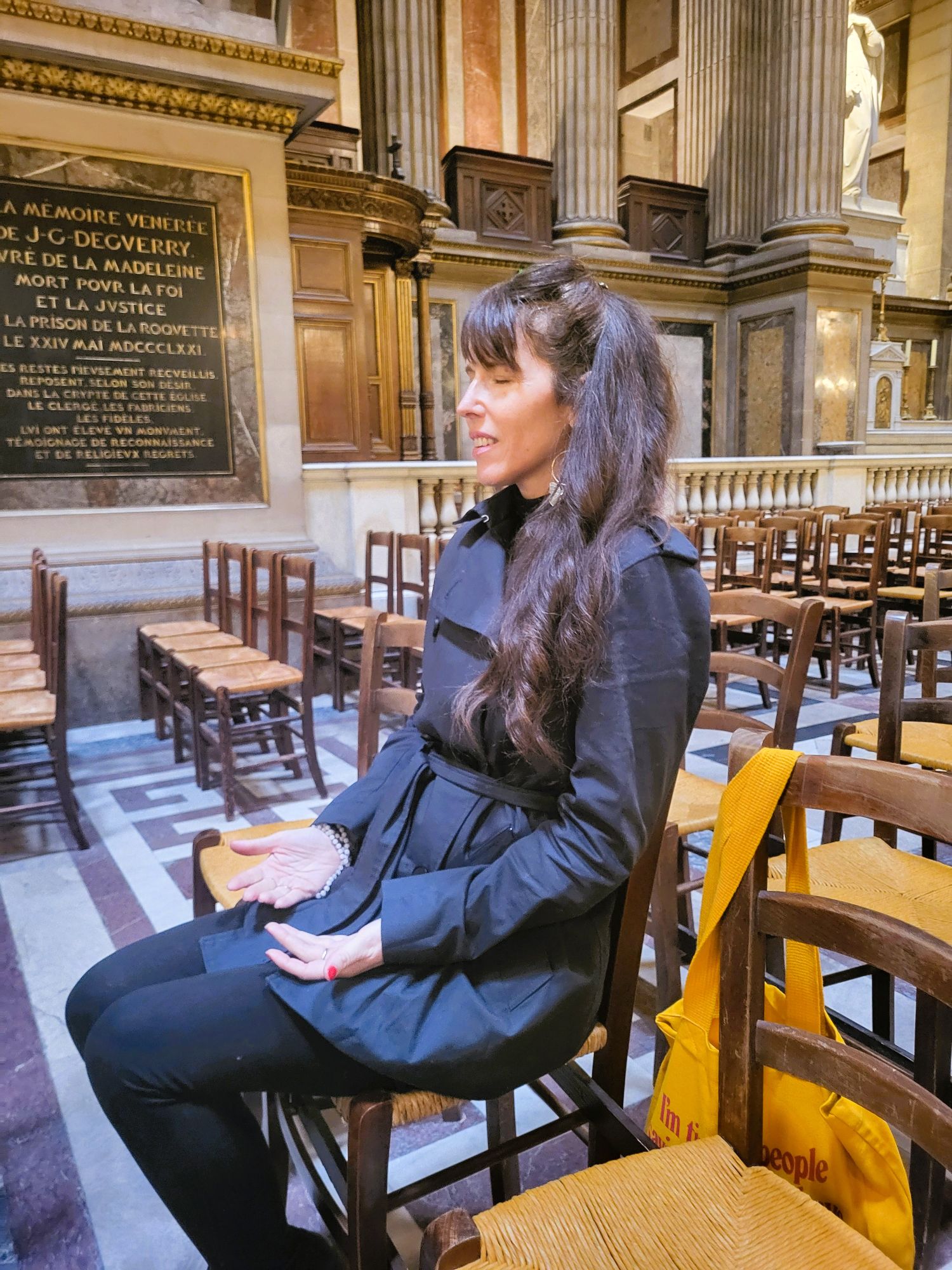 Meditating at Le Madeline